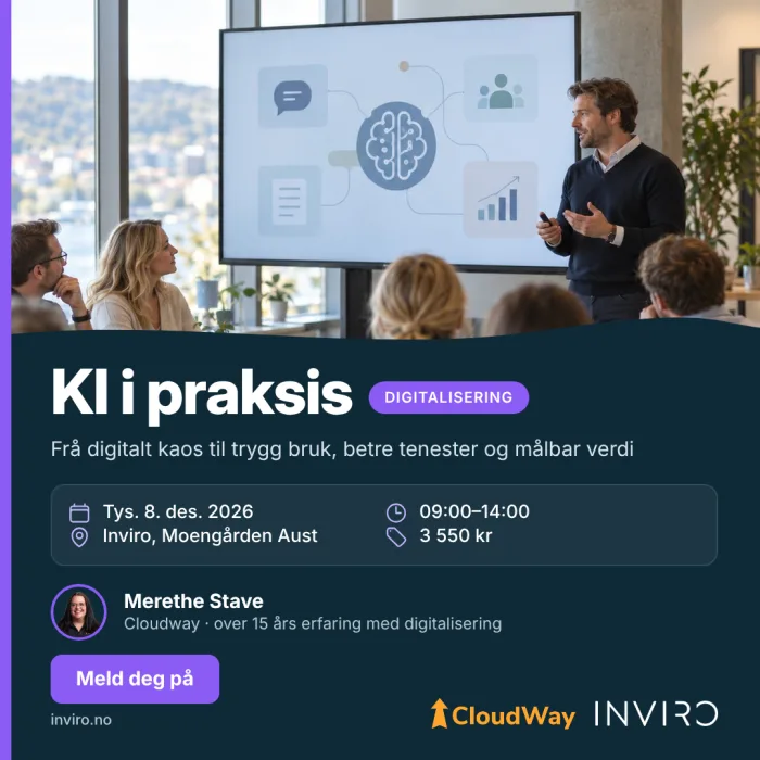  Bilete som er relevant for 'Kurs: KI i praksis'.