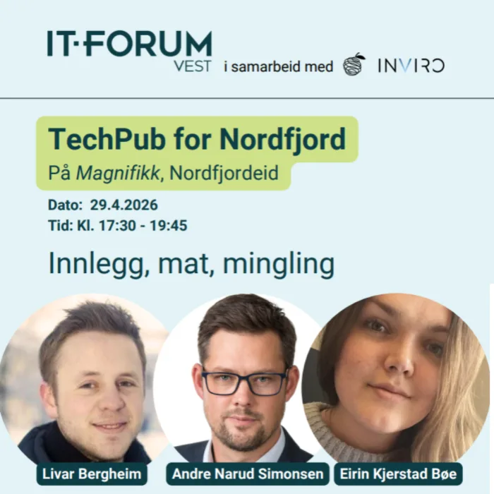  Bilete som er relevant for 'TechPub for Nordfjord'.