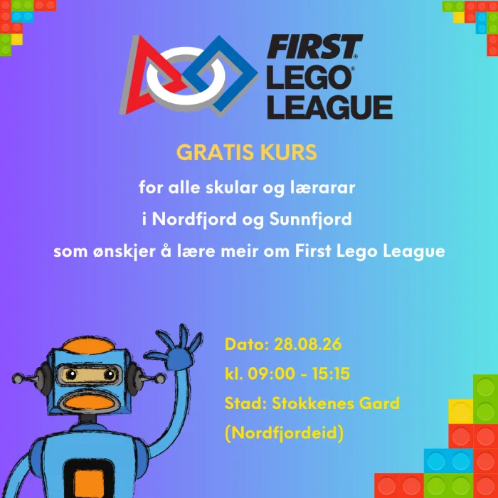  Bilete som er relevant for 'Kurs i First Lego League.'.