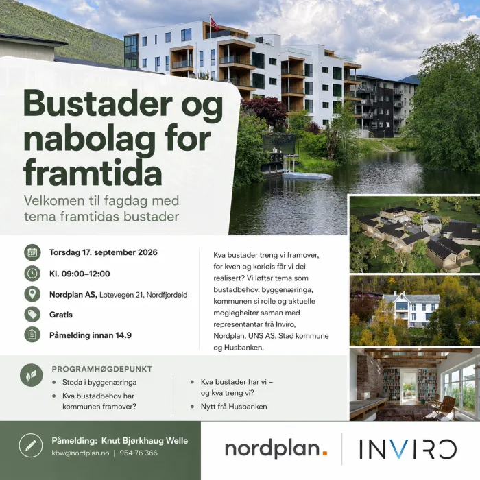  Bilete som er relevant for 'Fagdag med tema FRAMTIDAS BUSTADER'.
